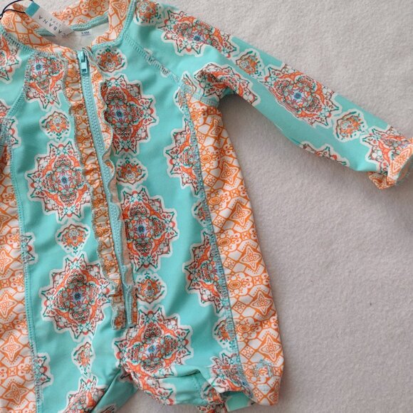 Cabana Life Infant 3-6M One Piece Bodysuit NEW UV Protection Swimwear - Picture 7 of 9